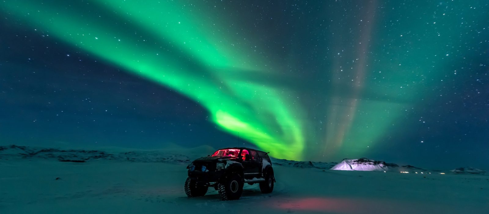 Northern Lights Iceland Jeep