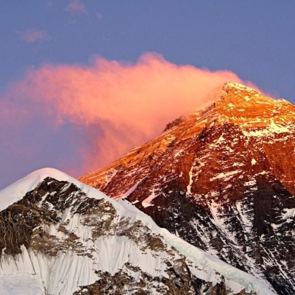 Mount Everest Lhotse and Nuptse from Kala Patthar