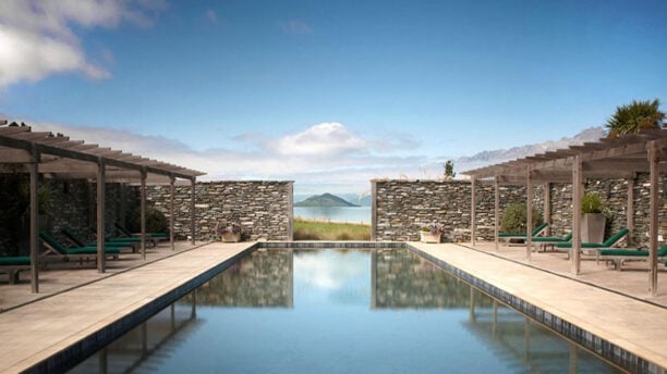 Blanket Bay NZ swimming pool