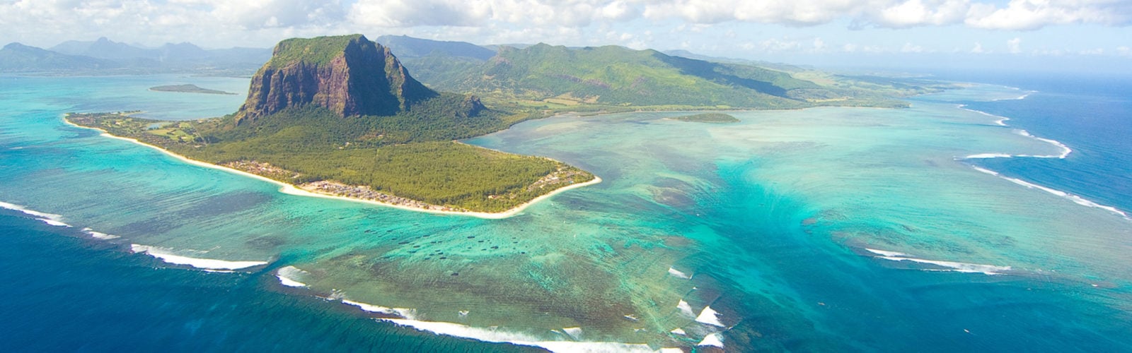 Aerial view of Mauritus