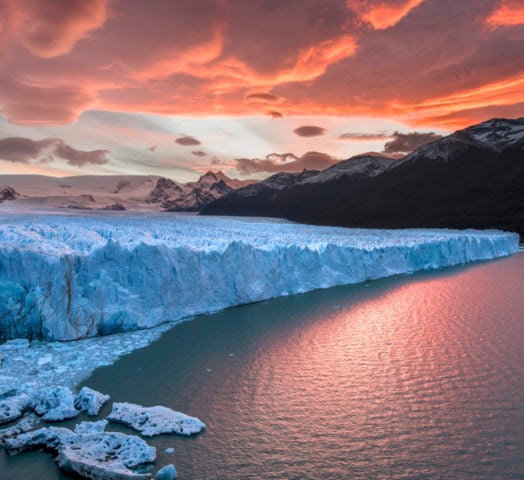 Sunset Perito Moreno Glacier