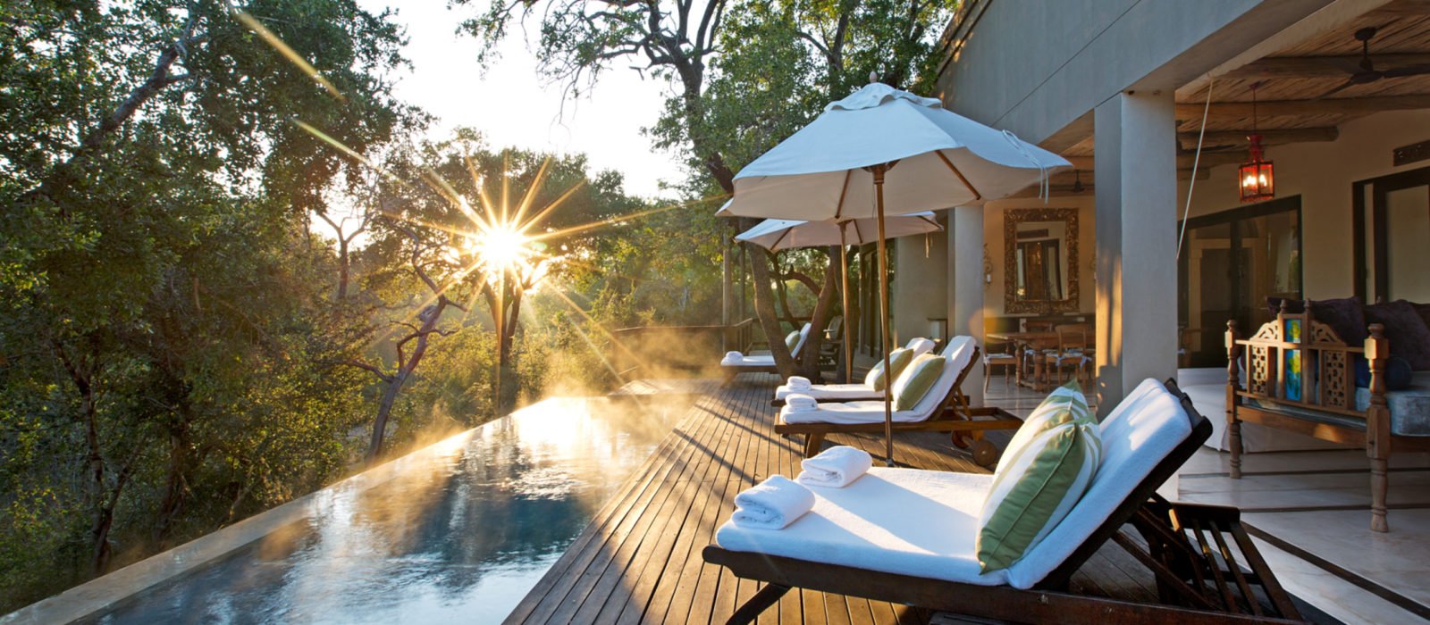 Sunset at the Royal Malewane, South Africa.
