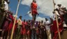 Maasai Warrior Jumps Maasai Olympics
