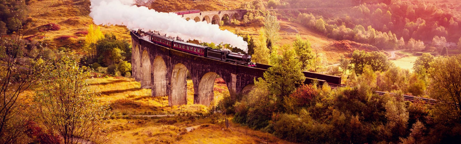Historical Steam Train, Glenfiann Viaduct, Scotland