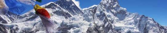 Mount Everest and Nuptse in the Nepal Himalaya