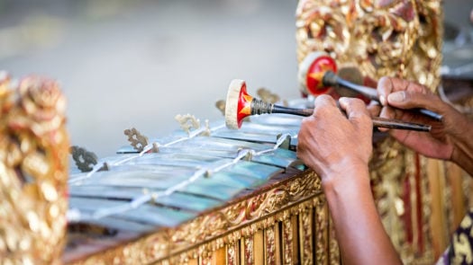 Traditional Balinese music instrument 