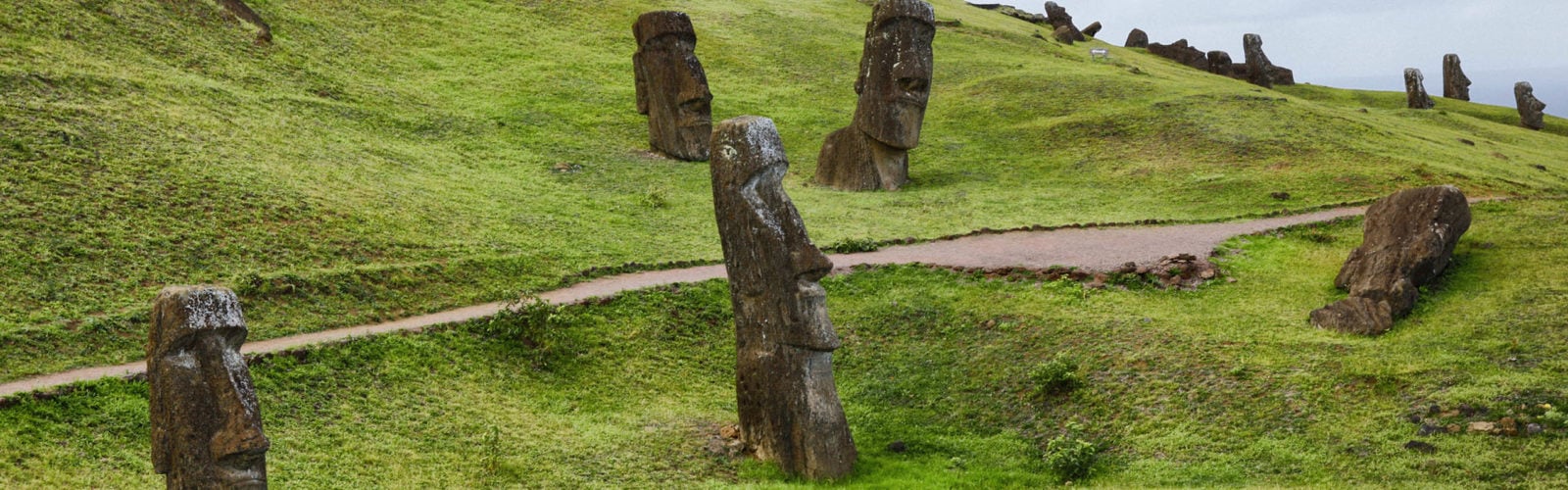 Moai Rano Raraku Easter Island Chile