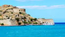 The fortress on Spinalonga Island, Crete, Greece