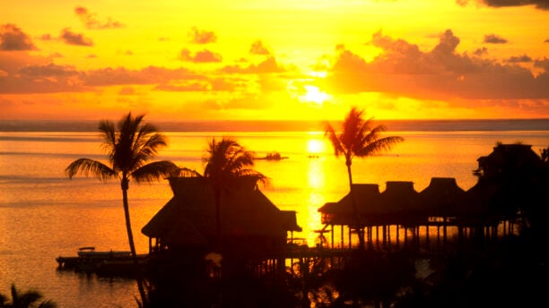Sunset in Bora Bora