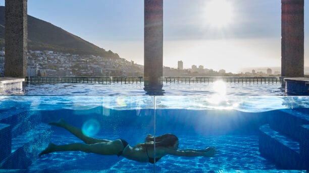 The pool at The Silo, V&A Waterfront, Cape Town, SOuth Africa