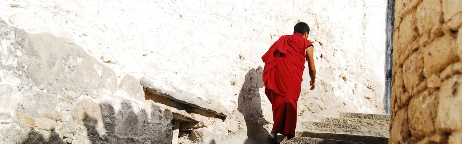 A Buddhist monk in Lhasa, Tibet