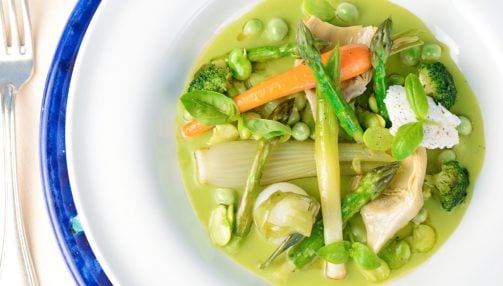 Spring vegetable soup Italy