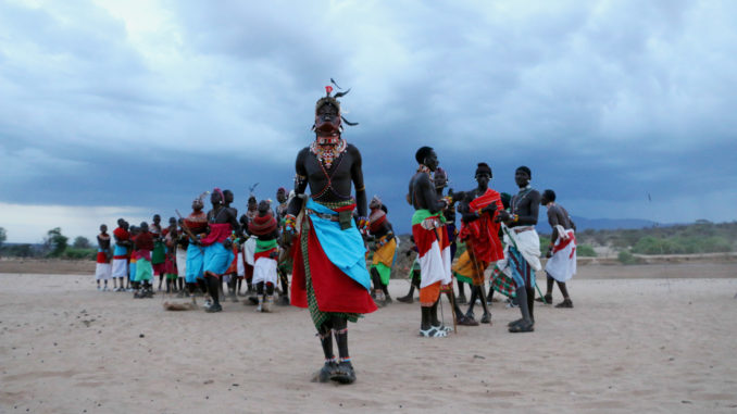 Samburu tribal dance, Kenya