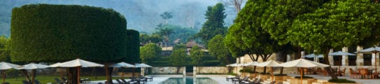 Main pool, Amanjiwo, Borobudur, Menorah Hills, Java