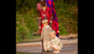 Maasai guide with children