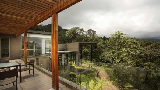 Terrace, Mashpi Lodge, the Cloud Forests, Ecuador
