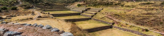 Tipon, Incas ruins in the peruvian Andes at Cuzco Peru South America