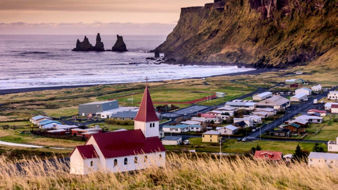 Church in Vik - Little Town in Southern Iceland