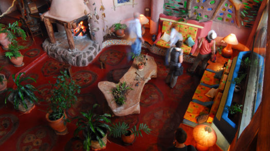 Lobby from dining room, Yacutinga Lodge, Misiones Rainforest, Argentina