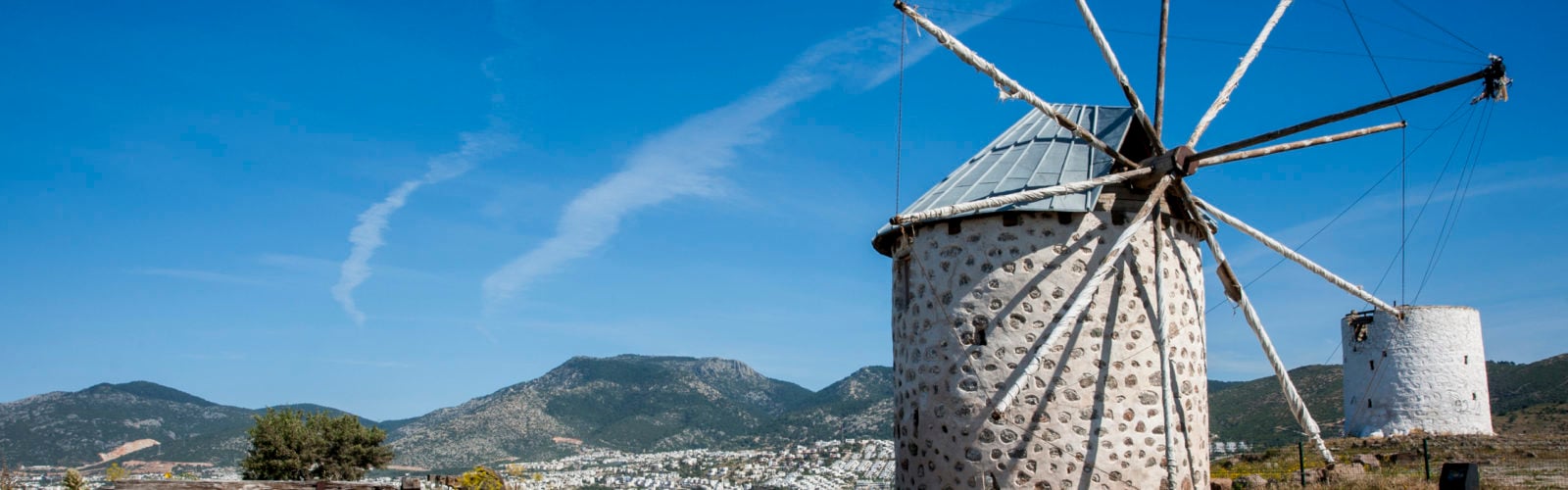 Famous old windmill of Bodrum