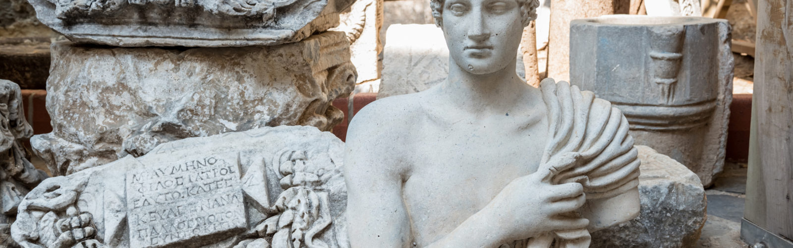 Roman marble sculpture at Bodrum Castle