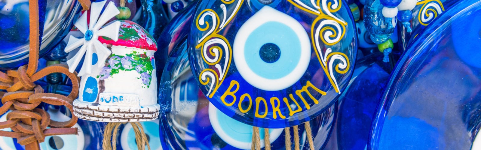 Blue souvenirs in Bodrum