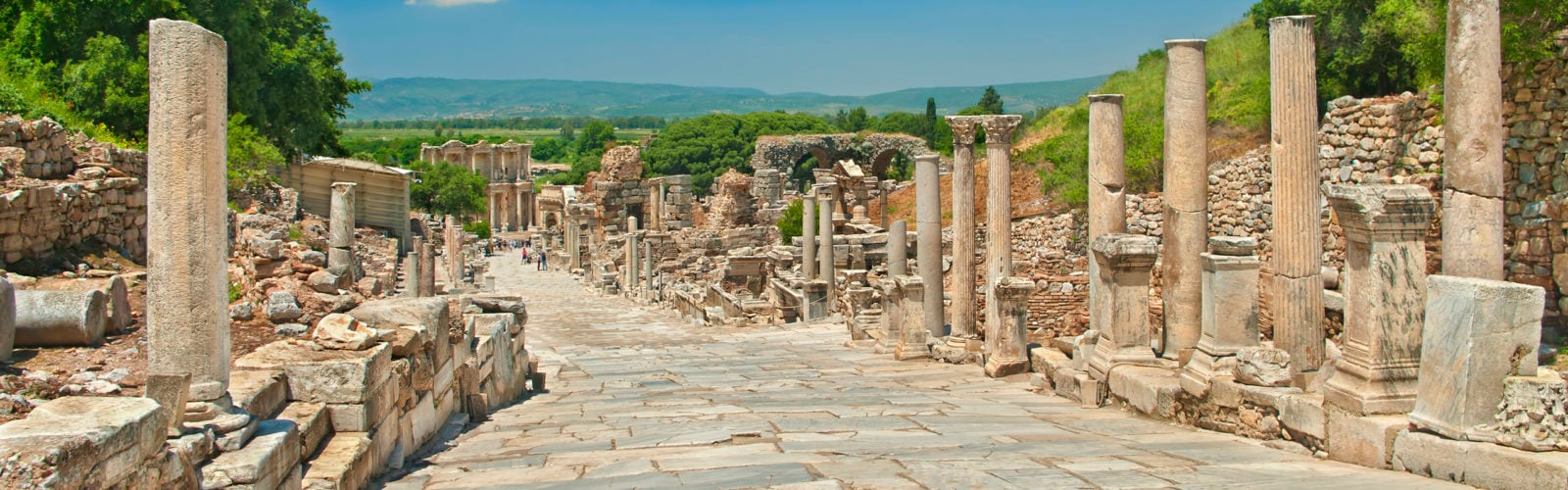 Ancient Greek alley in Ephesus