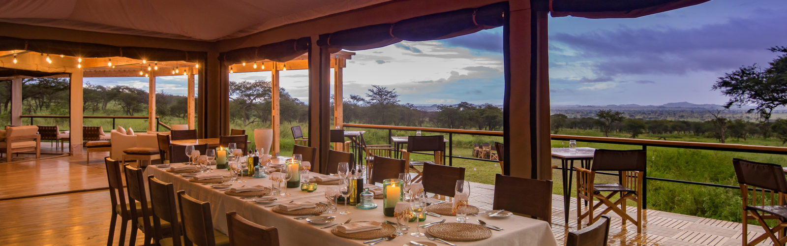 Dunia camp Tanzania dining room