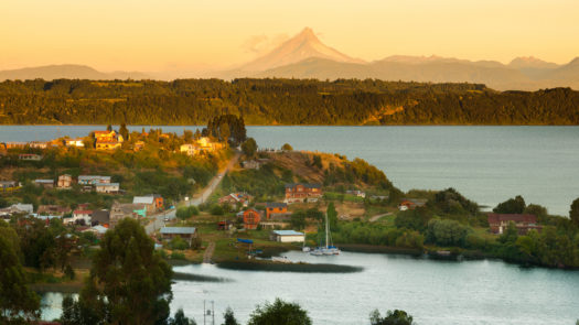 Puerto Octay and Llanquihue Lake in the Chilean Lake District