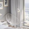Bedroom area with chairs overlooking the ocean in Croatia Hotel Bellevue Dubrovnik