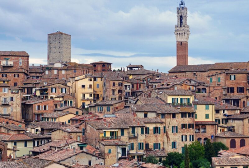 Siena skyline in Italy