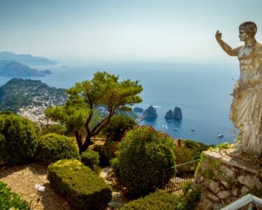 View of Capri Island from Mount Solaro