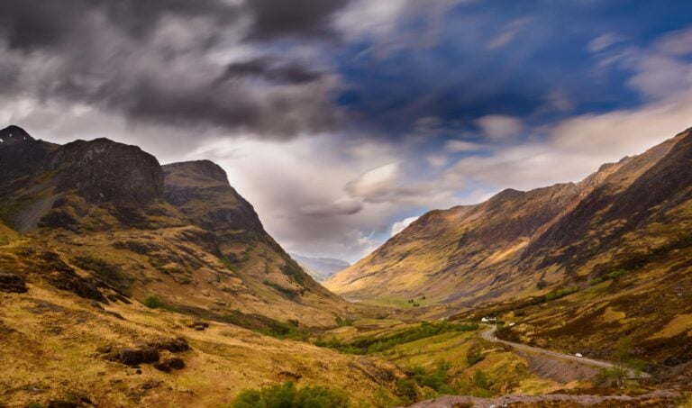 Panorama from the Three Sisters in Glencoe