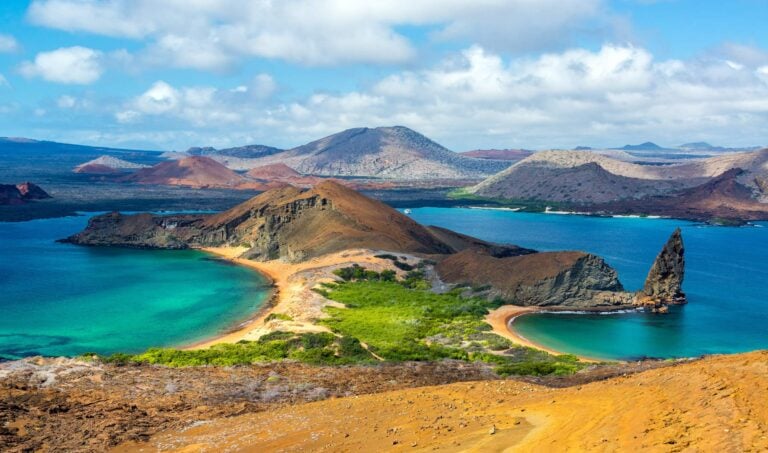 View from Bartolome Island in the Galapagos