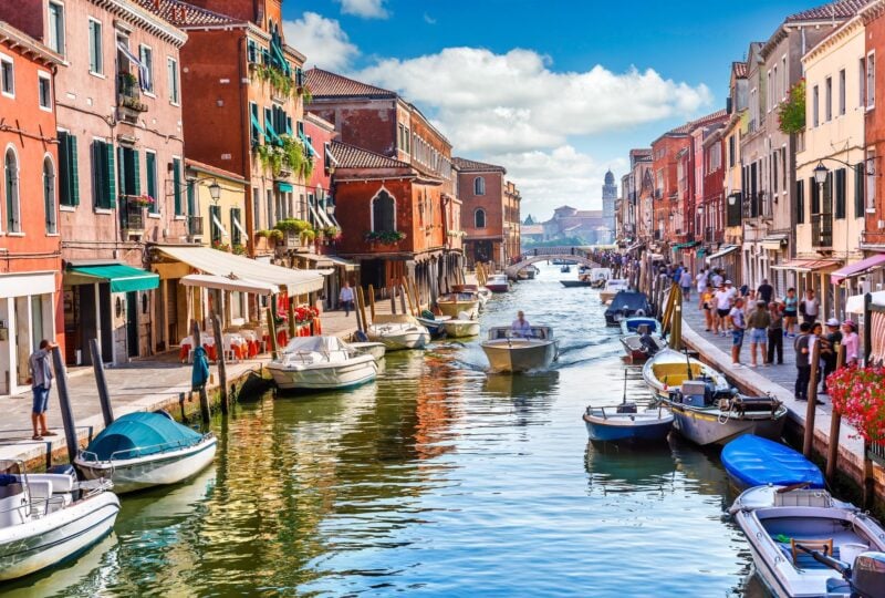 The island of Murano in Venice