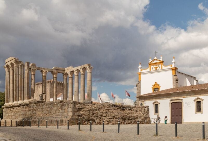 The town of Evora in Portugal