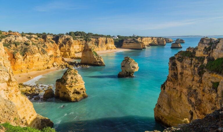 Cliffs on the coast of the Algarve