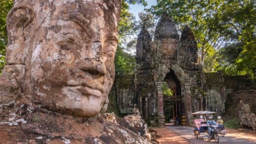Tuk-tuk in Angkor Wat Cambodia