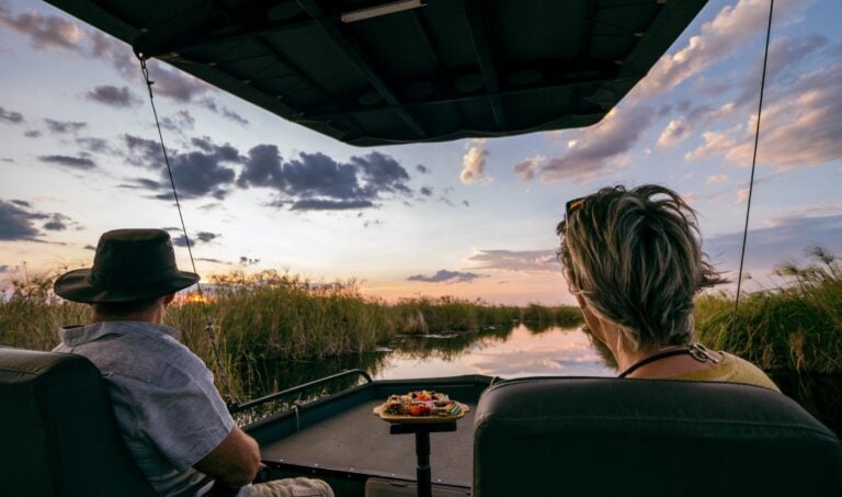 On the water on the Okavango Delta