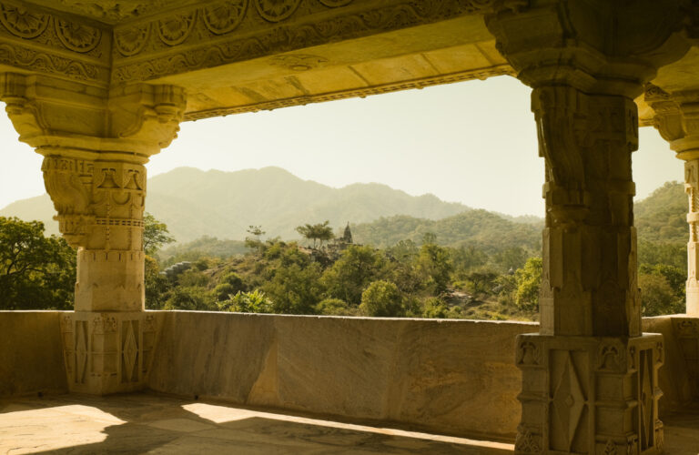Ancient Jain temple in Ranakpur, India.