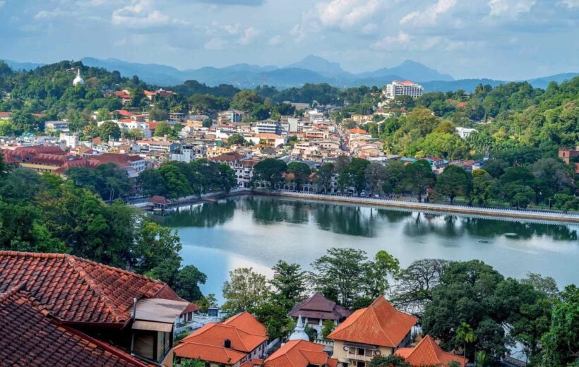 Beautiful view of Kandy in Sri Lanka