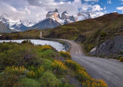 A winding road in Patagonia