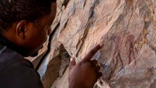 A rock art tour in Namibia