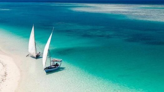 Dhow boats on Zanzibar