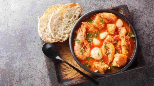 Brudet is a hearty fish stew from the Dalmatia region of Croatia