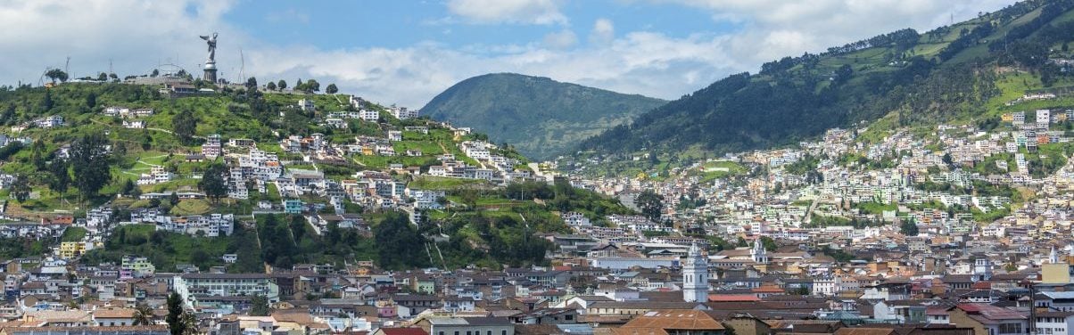 Quito skyline Ecuador