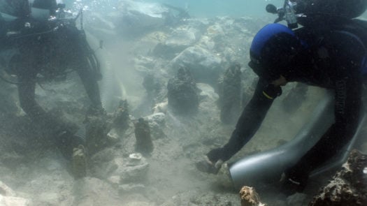 Underwater excavation in Croatia
